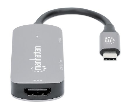 INTELLINET/MANHATTAN USB-C to HDMI 3-in-1 Docking Converter with Power Delivery