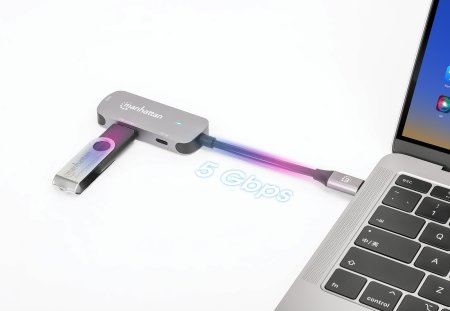 INTELLINET/MANHATTAN USB-C to HDMI 3-in-1 Docking Converter with Power Delivery