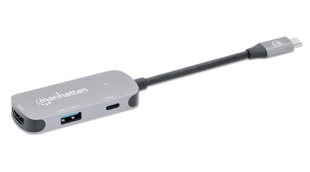 INTELLINET/MANHATTAN USB-C to HDMI 3-in-1 Docking Converter with Power Delivery