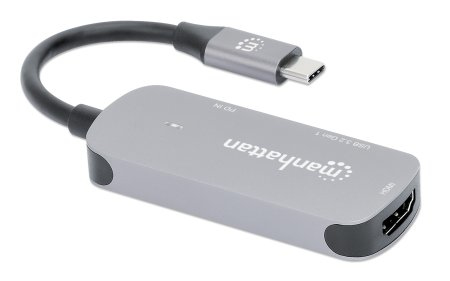 INTELLINET/MANHATTAN USB-C to HDMI 3-in-1 Docking Converter with Power Delivery