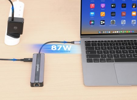 INTELLINET/MANHATTAN USB-C 7-in-1 Docking Station with Power Delivery