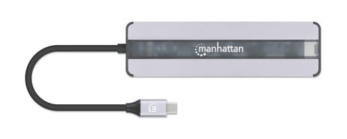 INTELLINET/MANHATTAN USB-C 7-in-1 Docking Station with Power Delivery