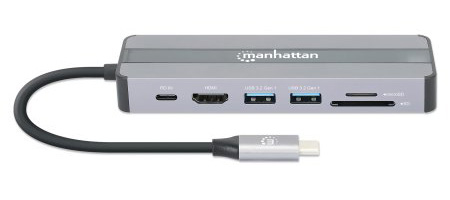 INTELLINET/MANHATTAN USB-C 7-in-1 Docking Station with Power Delivery