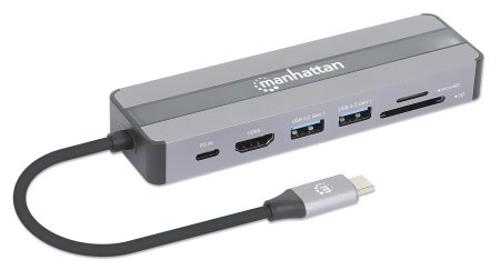 INTELLINET/MANHATTAN USB-C 7-in-1 Docking Station with Power Delivery