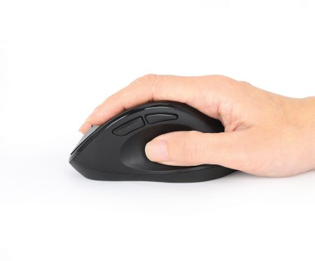 INTELLINET/MANHATTAN Wireless Ergonomic Mouse with 2-in-1 USB Receiver