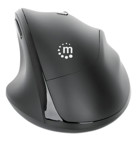 INTELLINET/MANHATTAN Wireless Ergonomic Mouse with 2-in-1 USB Receiver