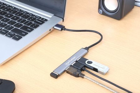 INTELLINET/MANHATTAN Combo USB Hub 4-Port USB 3.0 / 2.0 Combo Hub