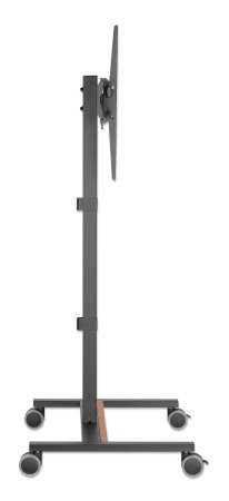INTELLINET/MANHATTAN TV Cart - 1 TV - Tilt/Height-Adjustable - 34 to 55in - Black/Brown