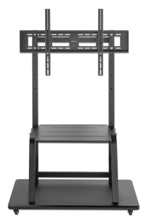 INTELLINET/MANHATTAN TV Cart - 1 TV - Height-Adjustable - 37 to 100in - Black