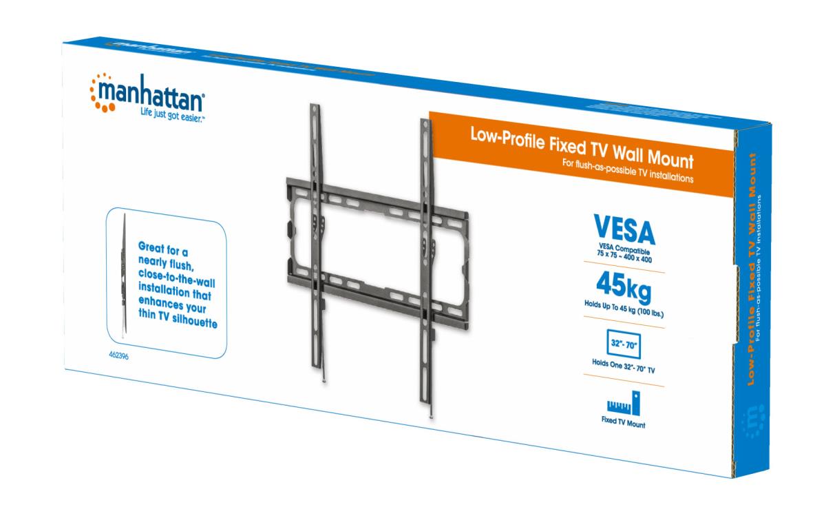 INTELLINET/MANHATTAN Monitor Mount - Wall - 1 Monitor - Fixed - 32 to 70in