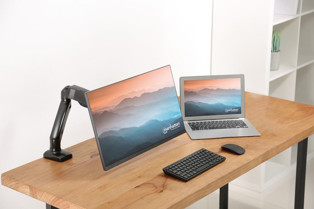 INTELLINET/MANHATTAN Monitor Mount - Desk - 1 Monitor - Full Motion - 17 to 32in