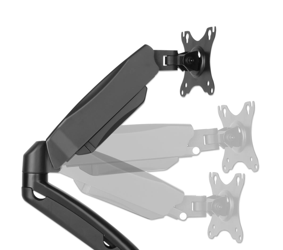 INTELLINET/MANHATTAN Monitor Mount - Desk - 2 Monitors - Full Motion - 17 to 32in