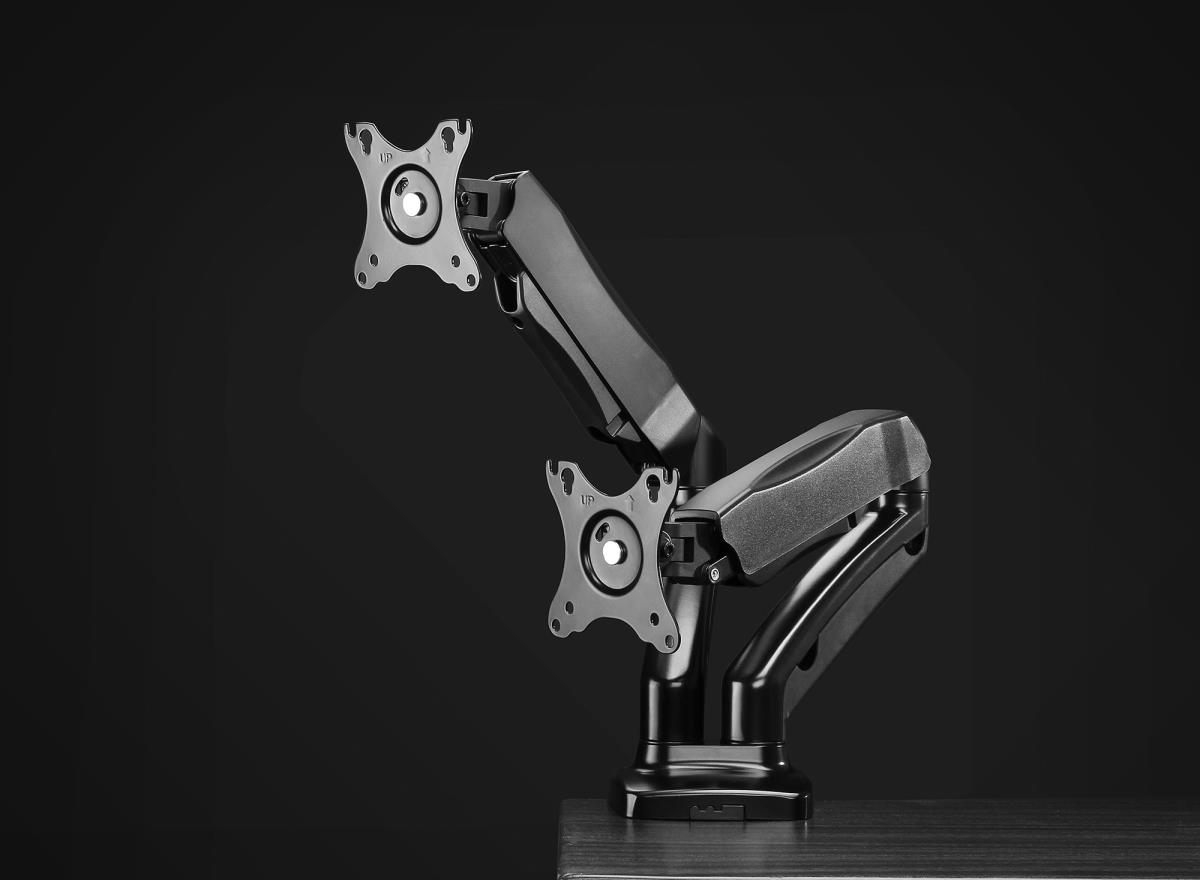 INTELLINET/MANHATTAN Monitor Mount - Desk - 2 Monitors - Full Motion - 17 to 32in