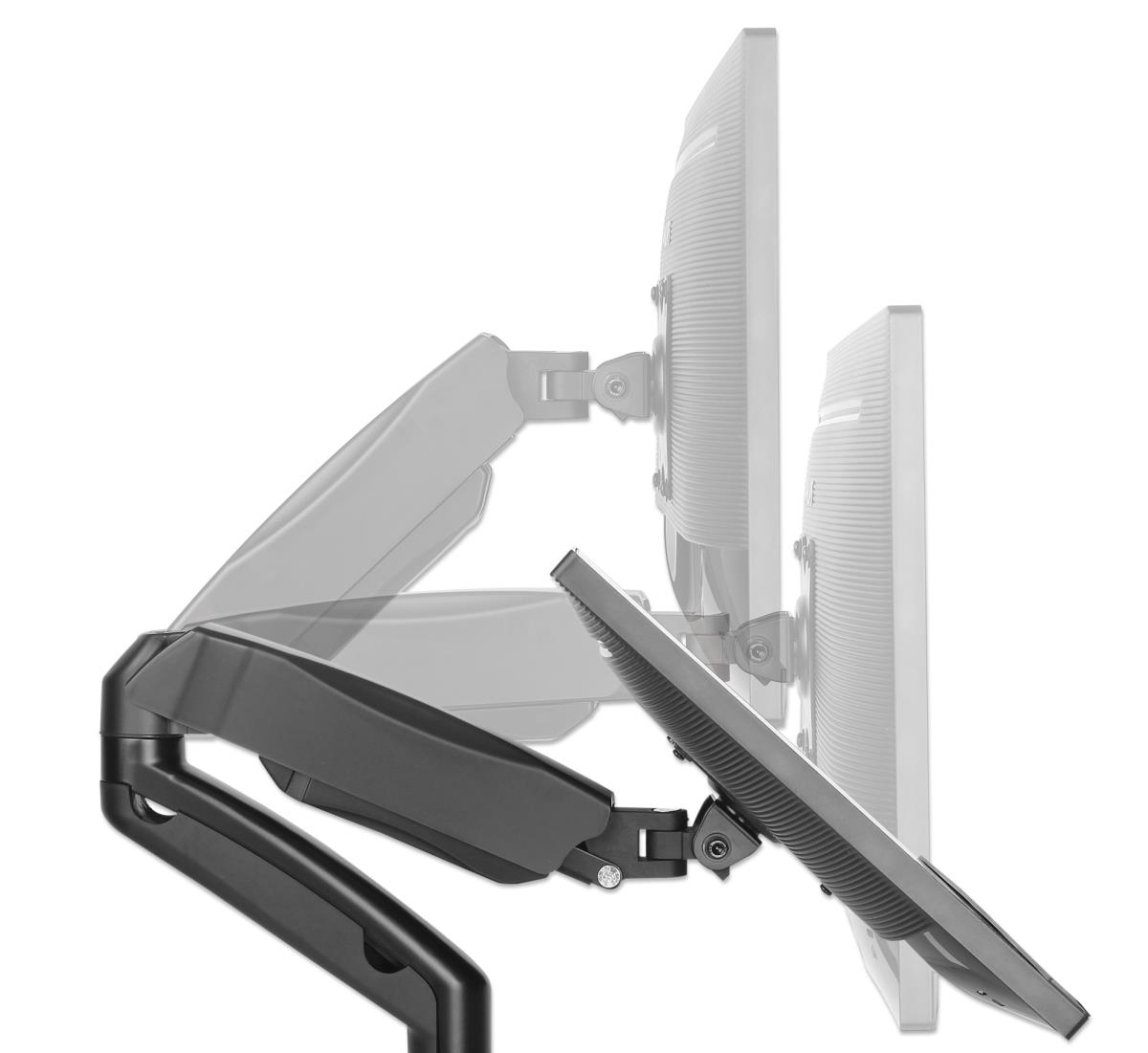 INTELLINET/MANHATTAN Monitor Mount - Desk - 2 Monitors - Full Motion - 17 to 32in