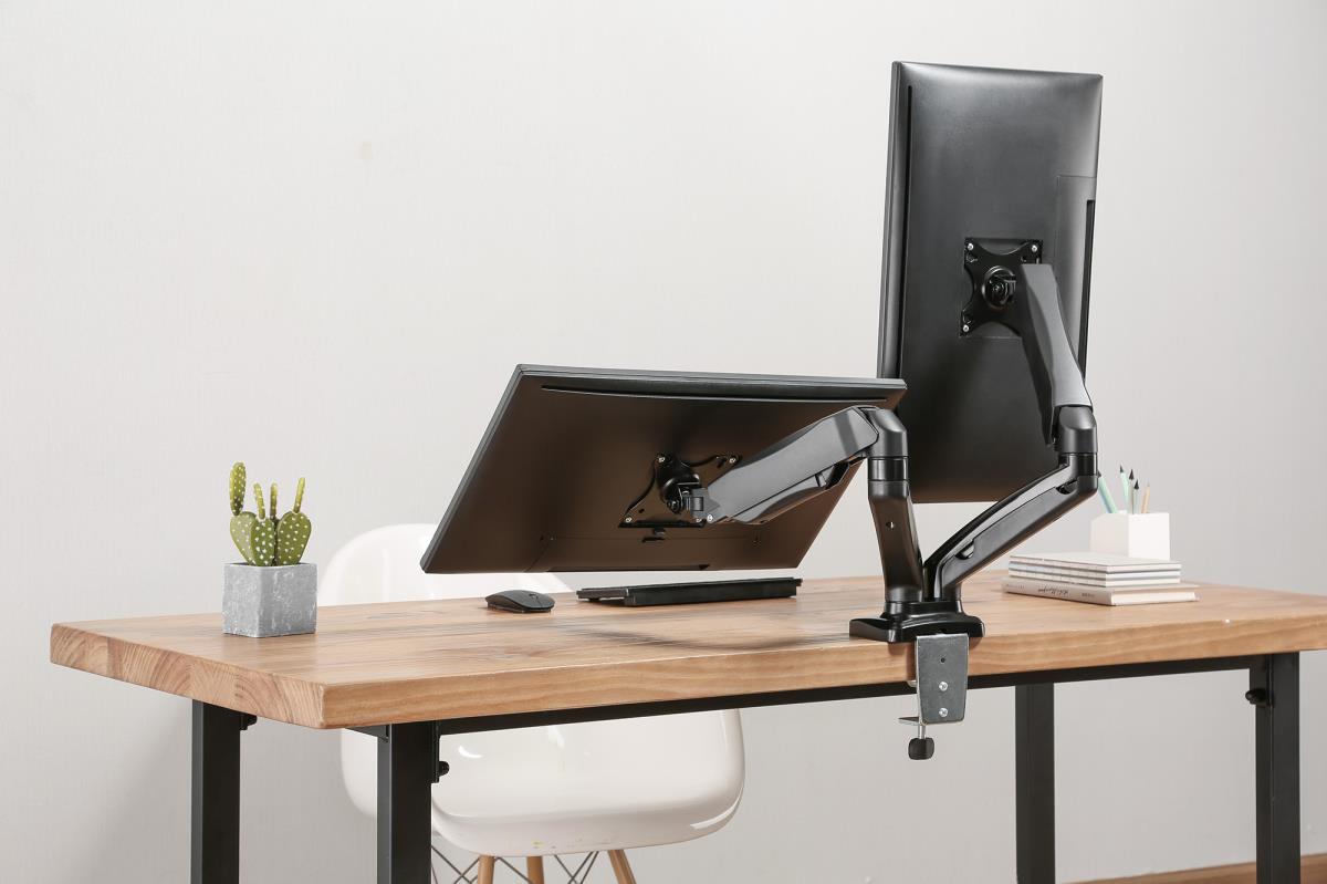 INTELLINET/MANHATTAN Monitor Mount - Desk - 2 Monitors - Full Motion - 17 to 32in