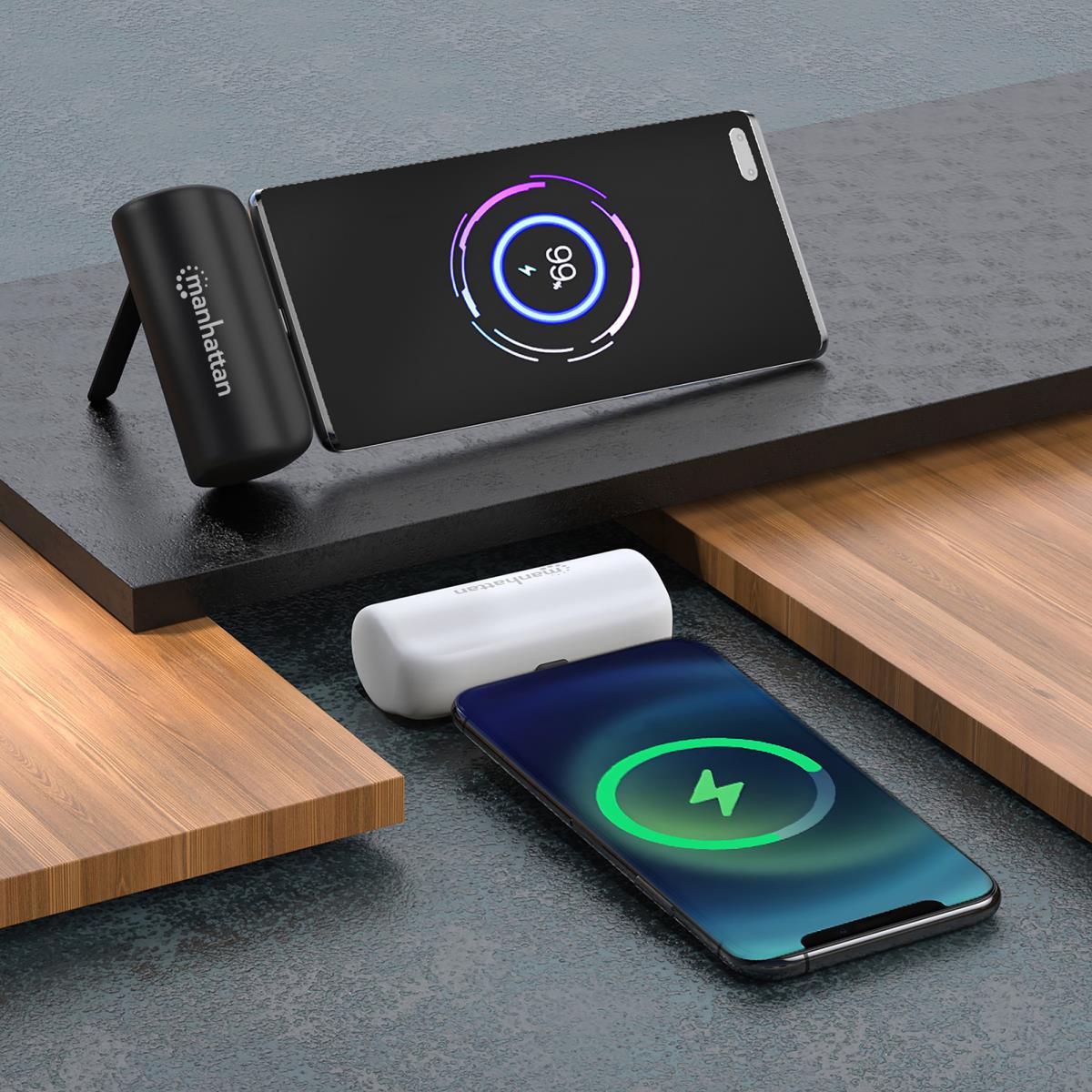 INTELLINET/MANHATTAN Power Bank 5000mAh with Integrated USB-C Plug - 10W