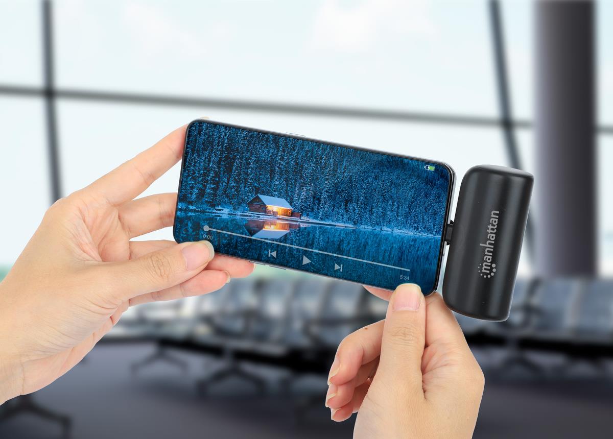 INTELLINET/MANHATTAN Power Bank 5000mAh with Integrated USB-C Plug - 10W