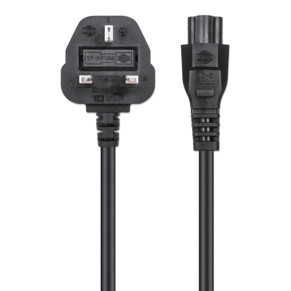 INTELLINET/MANHATTAN Power Cable BS1363 to C5 - UK