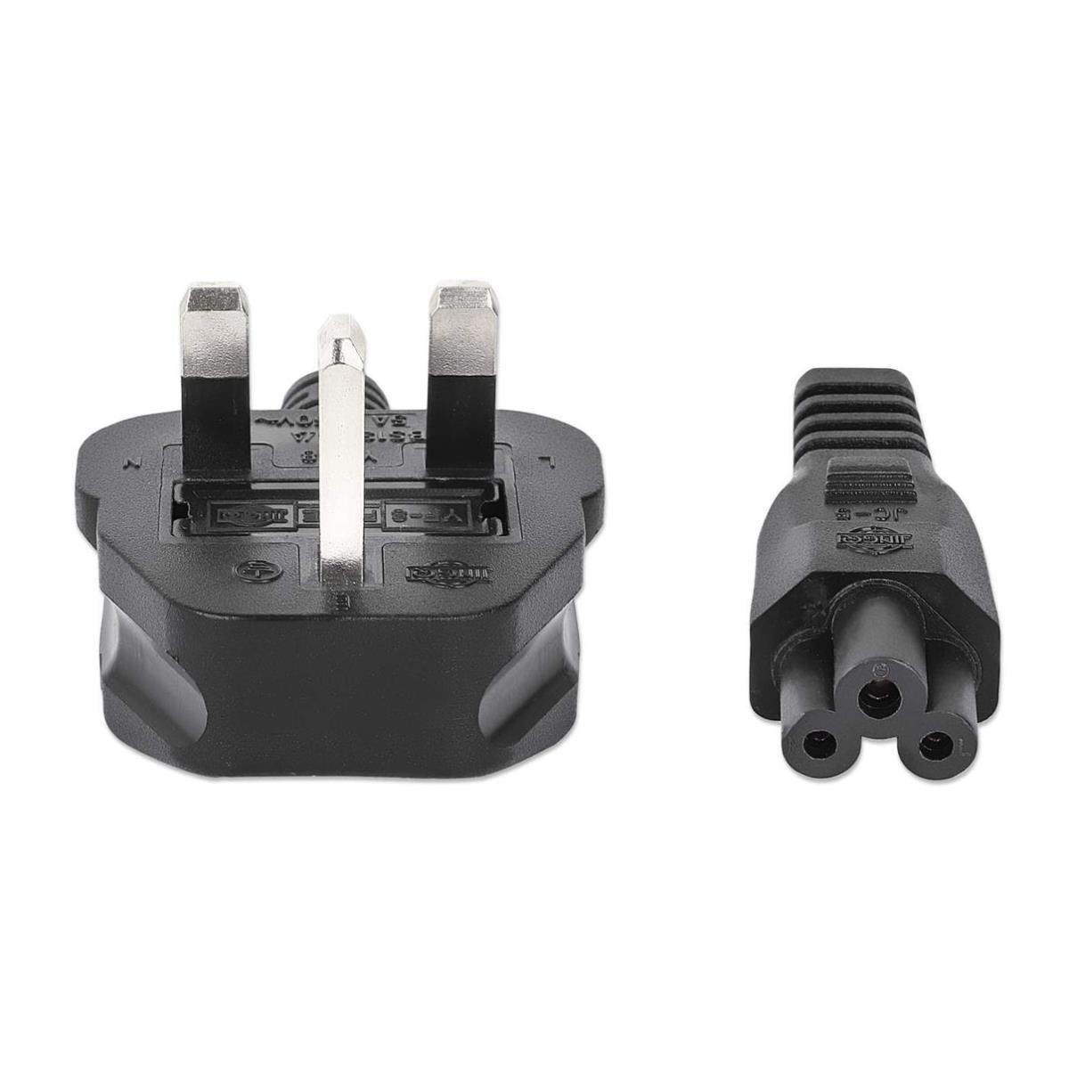 INTELLINET/MANHATTAN Power Cable BS1363 to C5 - UK