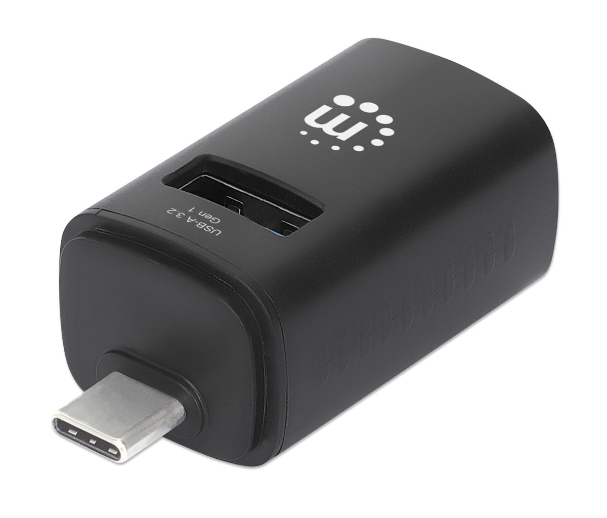 INTELLINET/MANHATTAN USB 3.0 / 2.0 / Type-C Combo Mini Hub - 3-Port
