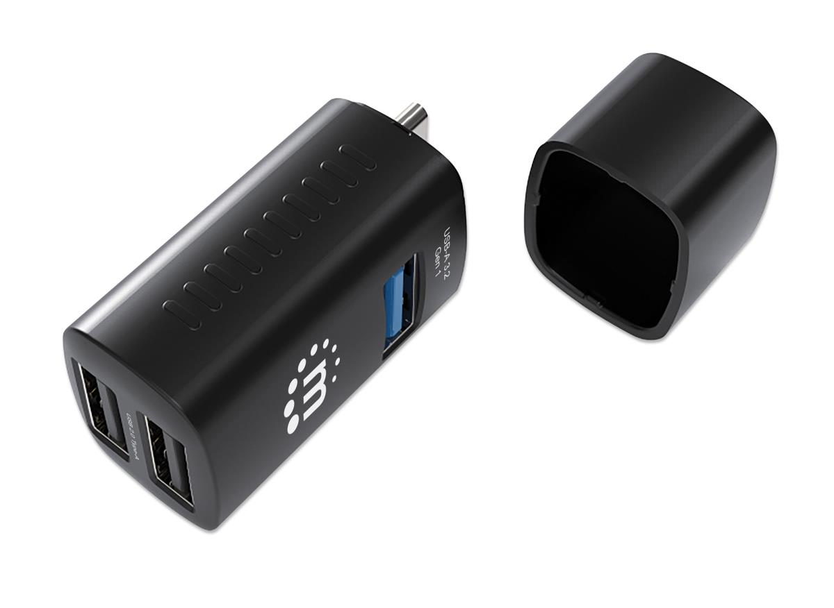 INTELLINET/MANHATTAN USB 3.0 / 2.0 / Type-C Combo Mini Hub - 3-Port