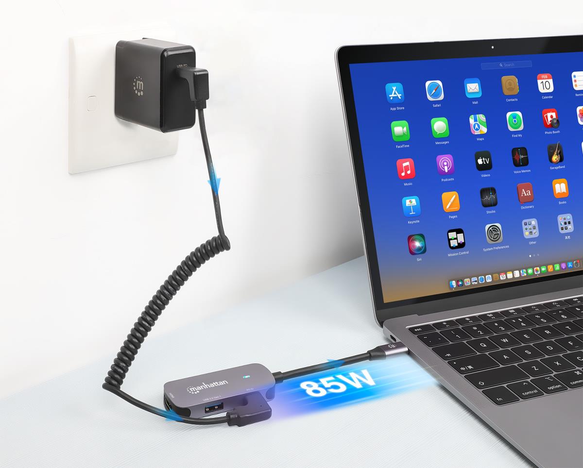INTELLINET/MANHATTAN USB-C DOCK/HUB 3-Port HDMI/USB-A/USB-C With PD