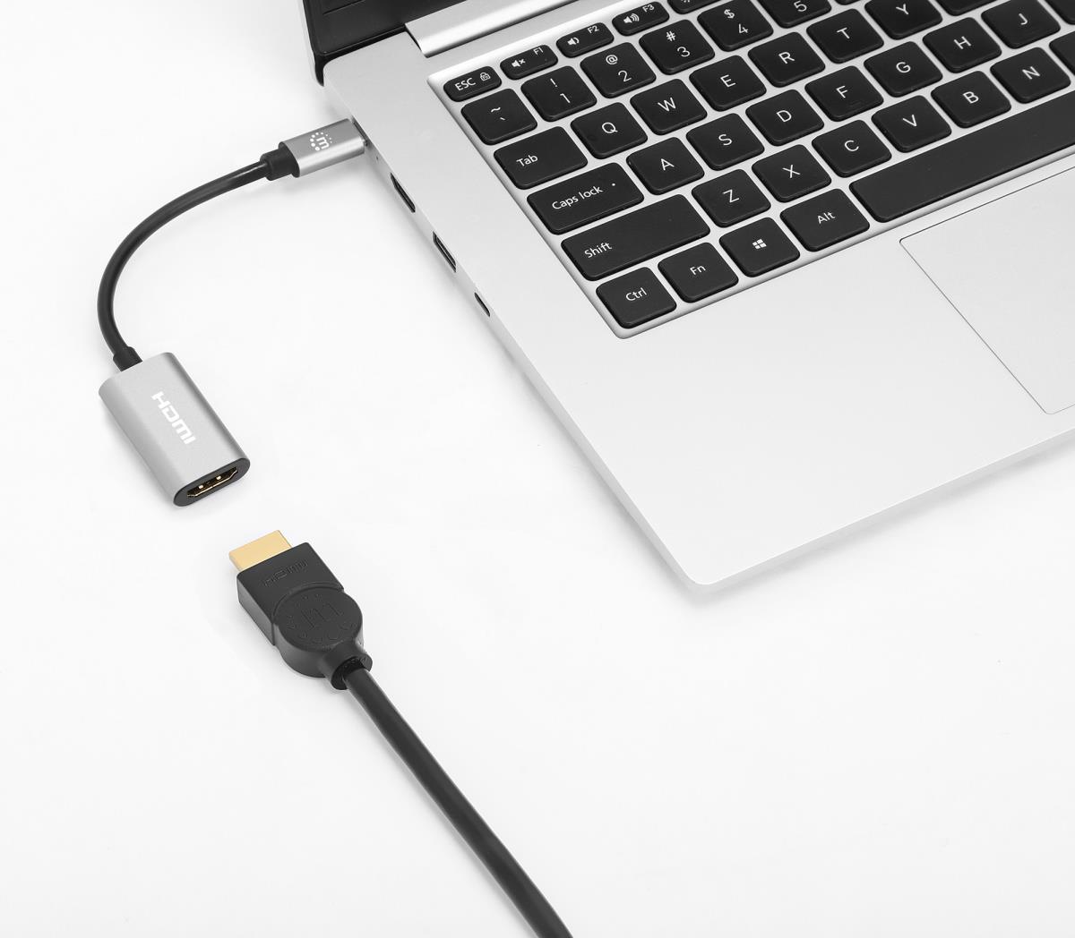 INTELLINET/MANHATTAN USB-C TO HDMI Cable - Male/Male - 4K/60HZ - 11cm - Black