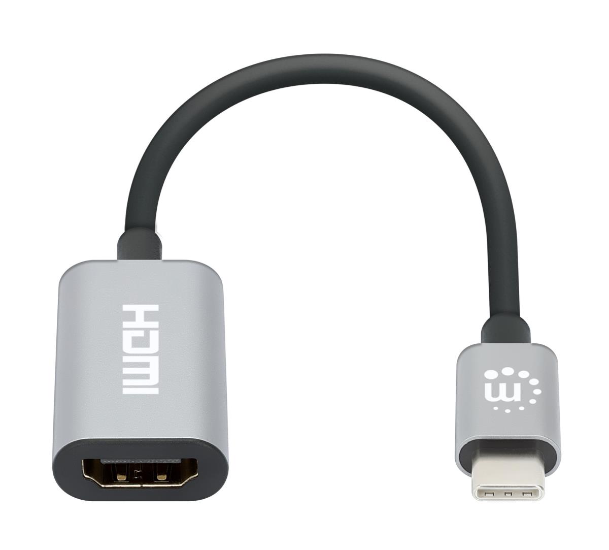 INTELLINET/MANHATTAN USB-C TO HDMI Cable - Male/Male - 4K/60HZ - 11cm - Black