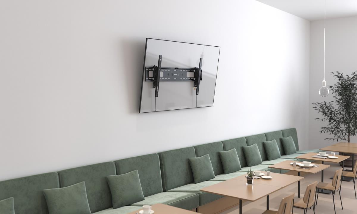 INTELLINET/MANHATTAN Monitor Mount - Wall - 1 Monitor - Tilt - 43 to 90in