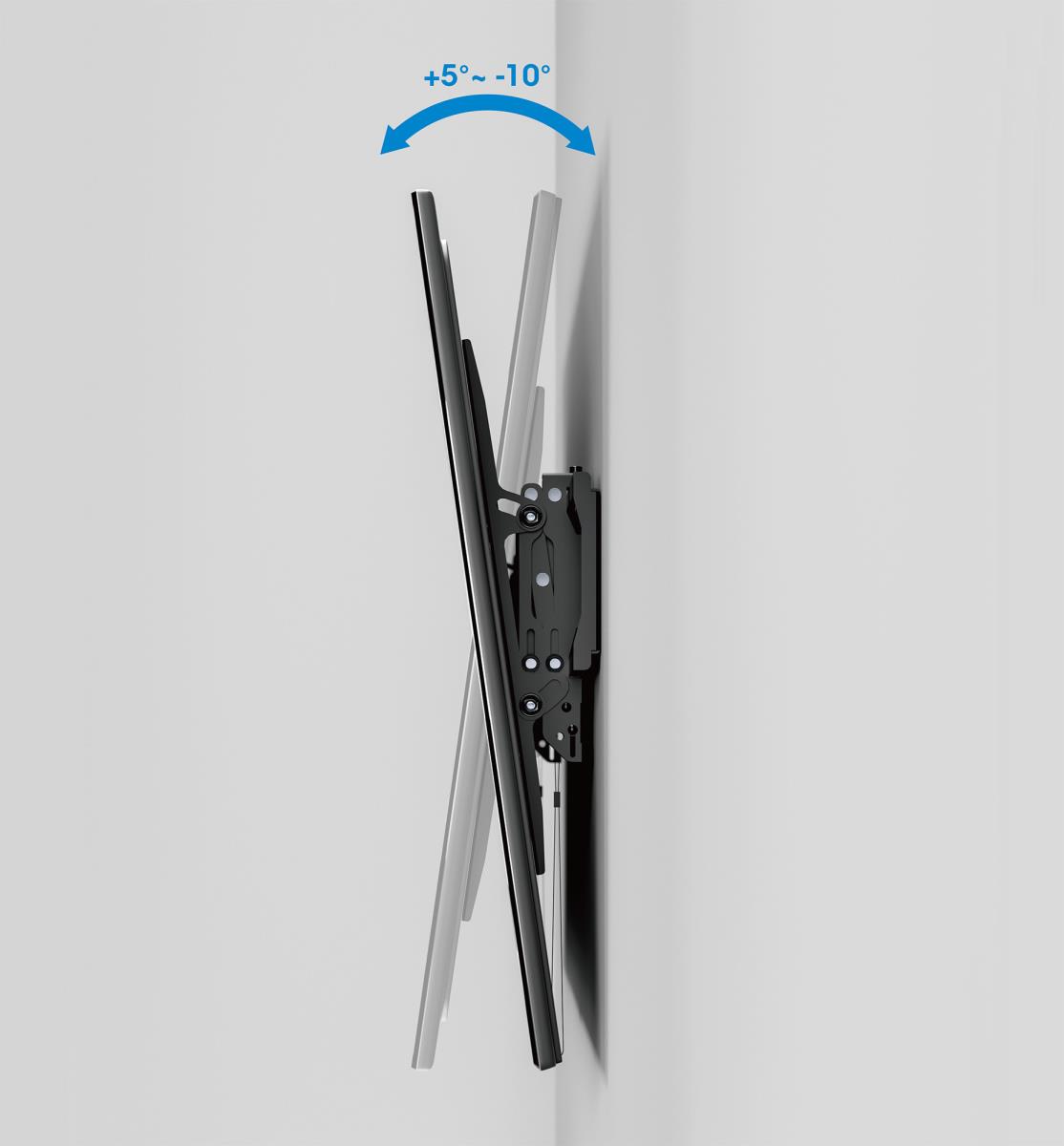 INTELLINET/MANHATTAN Monitor Mount - Wall - 1 Monitor - Tilt - 43 to 90in