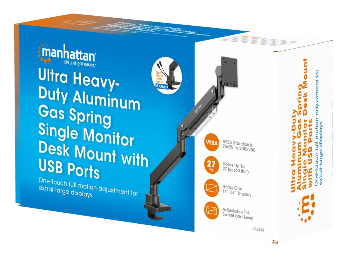 INTELLINET/MANHATTAN Monitor Mount - Desk - 1 Monitor - Full Motion - 17 to 57in