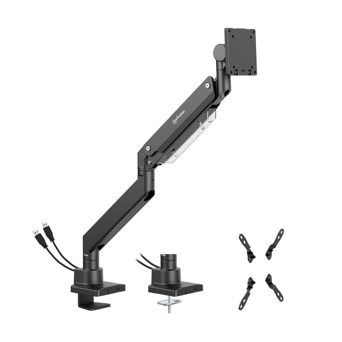 INTELLINET/MANHATTAN Monitor Mount - Desk - 1 Monitor - Full Motion - 17 to 57in