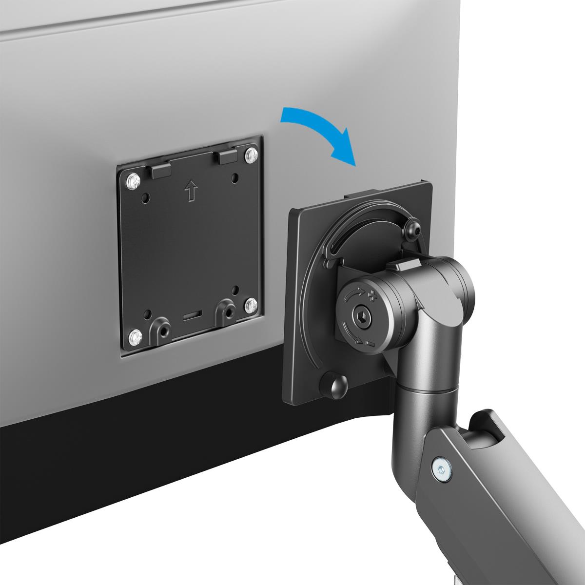 INTELLINET/MANHATTAN Monitor Mount - Desk - 1 Monitor - Full Motion - 17 to 57in