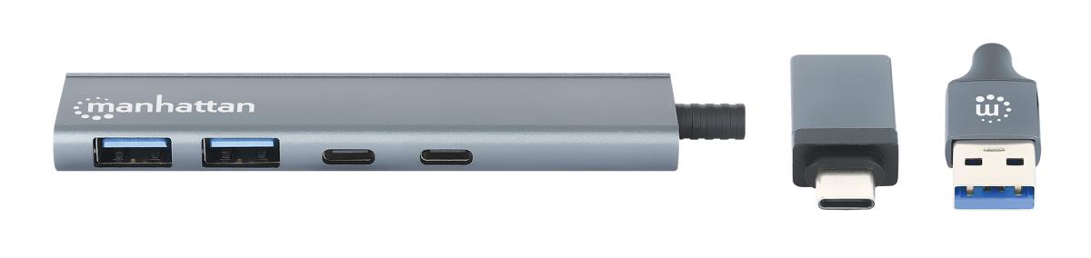 INTELLINET/MANHATTAN Type-C / Type-A Combo Hub 2x2 4-Port USB 3.0