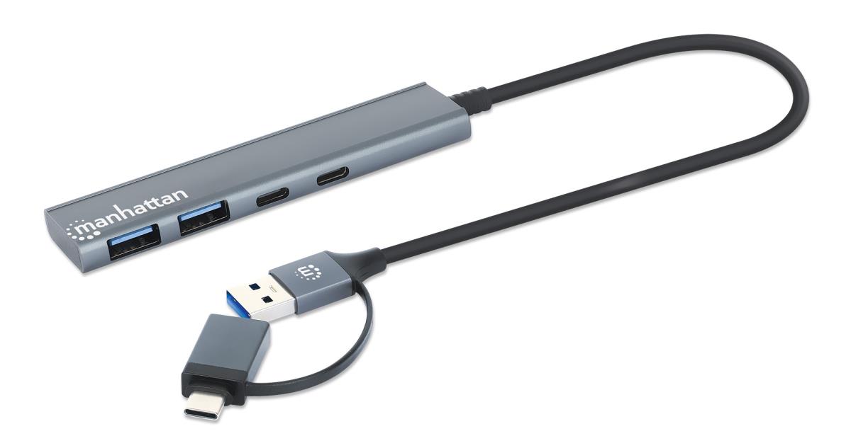 INTELLINET/MANHATTAN Type-C / Type-A Combo Hub 2x2 4-Port USB 3.0