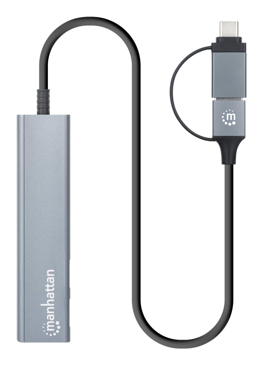 INTELLINET/MANHATTAN Type-C / Type-A Combo Hub 2x2 4-Port USB 3.0