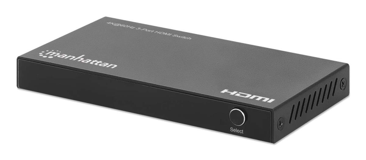 INTELLINET/MANHATTAN HDMI Switch - 4K 60Hz - 3-Port
