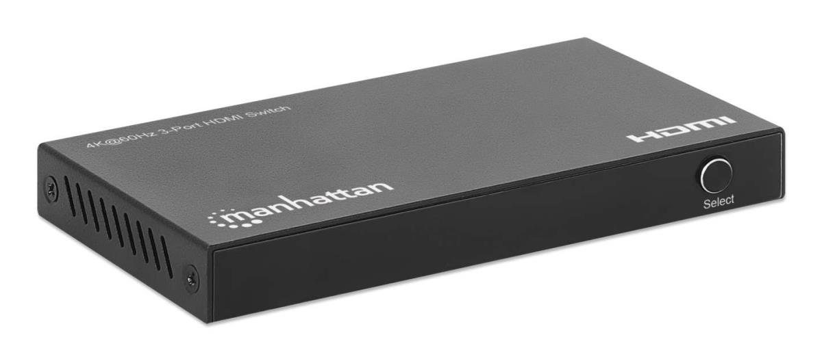 INTELLINET/MANHATTAN HDMI Switch - 4K 60Hz - 3-Port