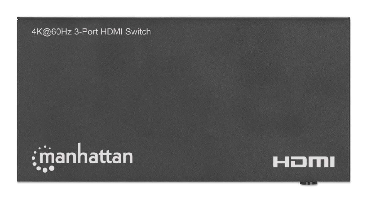 INTELLINET/MANHATTAN HDMI Switch - 4K 60Hz - 3-Port