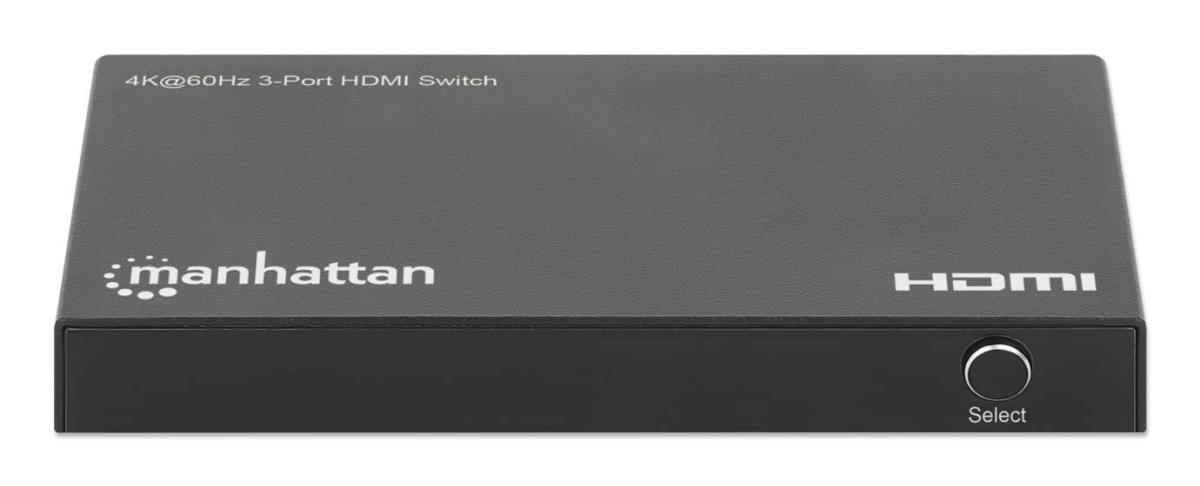 INTELLINET/MANHATTAN HDMI Switch - 4K 60Hz - 3-Port