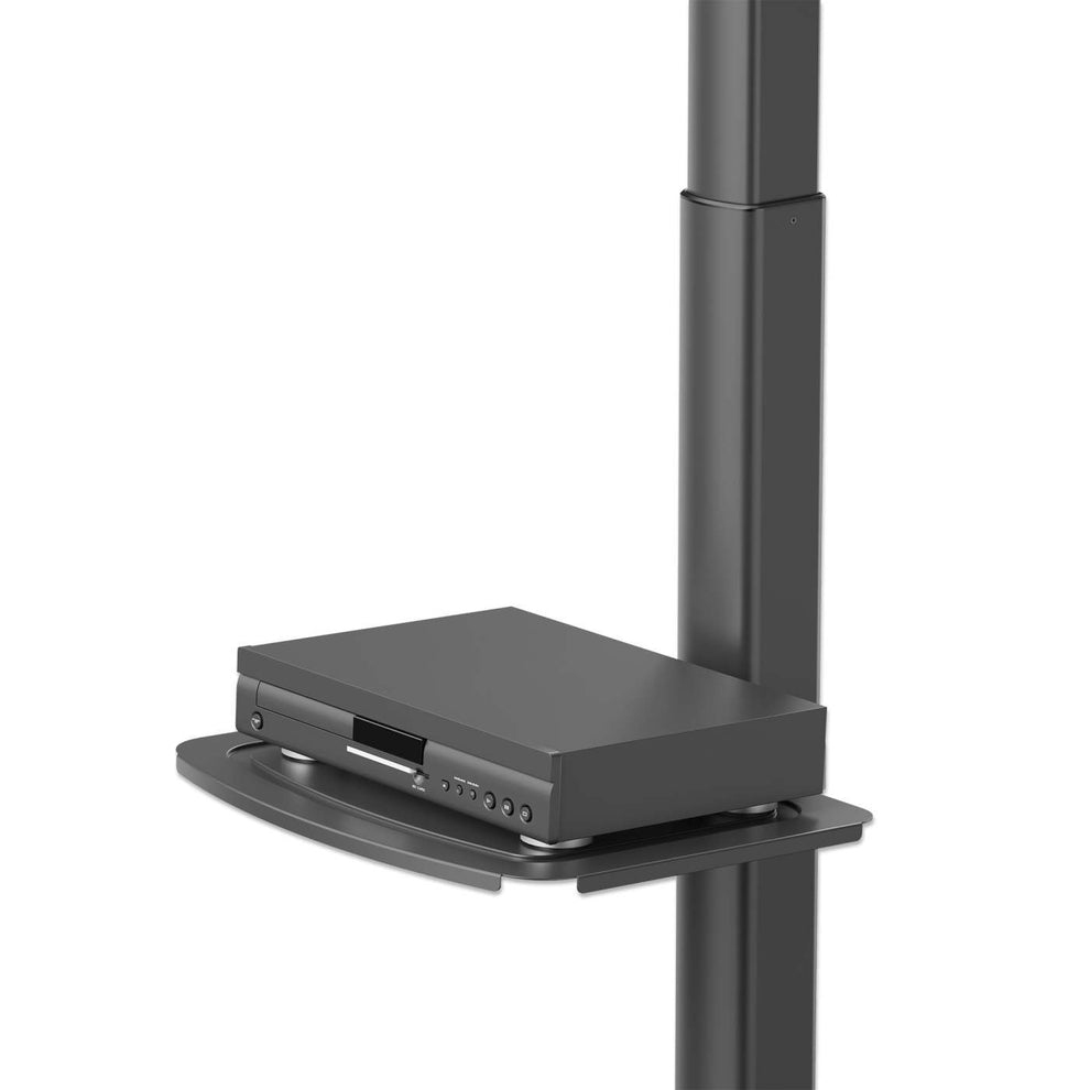 INTELLINET/MANHATTAN TV Cart - 1 TV - Tilt/Height-Adjustable - 37 to 86in - Black