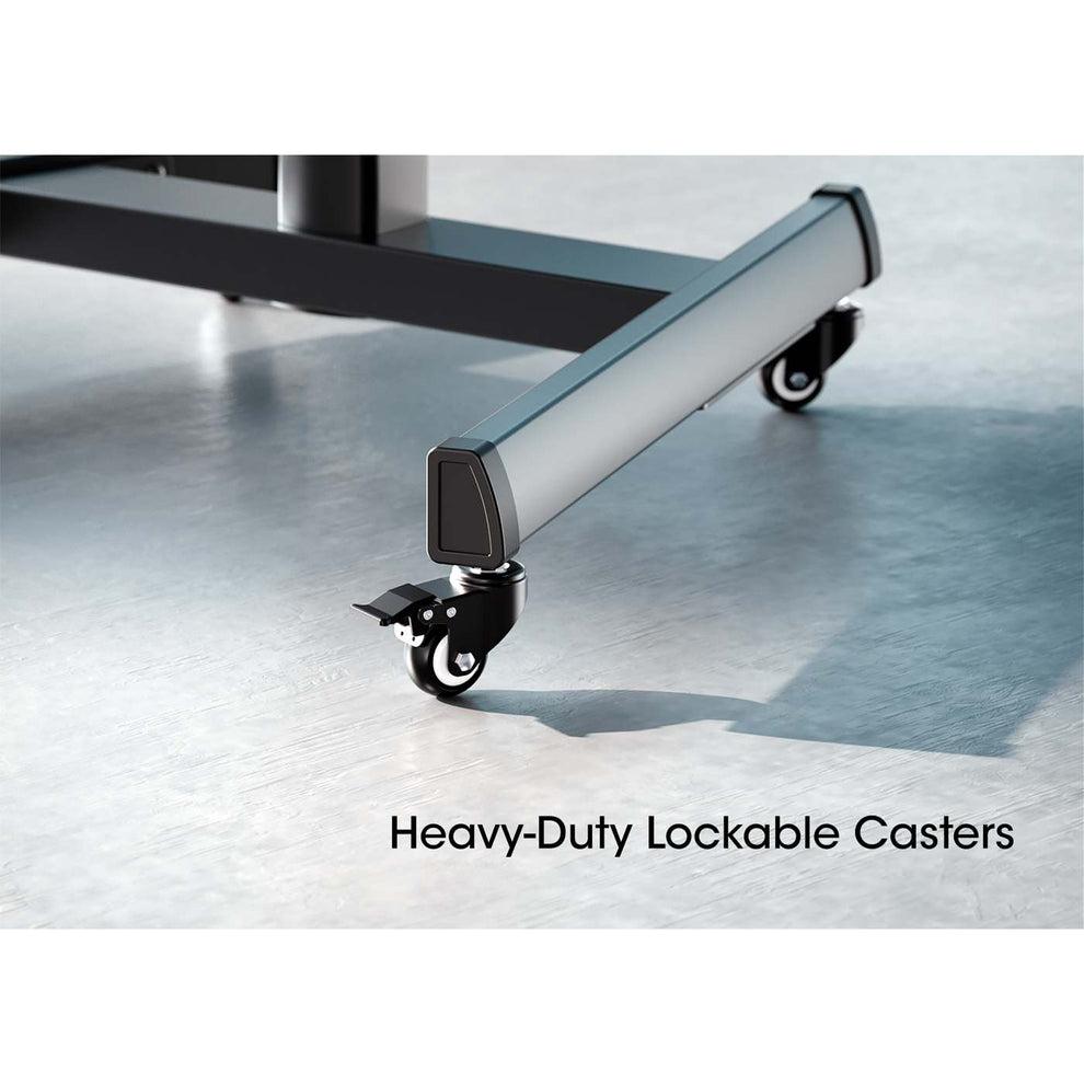 INTELLINET/MANHATTAN TV Cart - 1 TV - Tilt/Height-Adjustable - 37 to 86in - Black