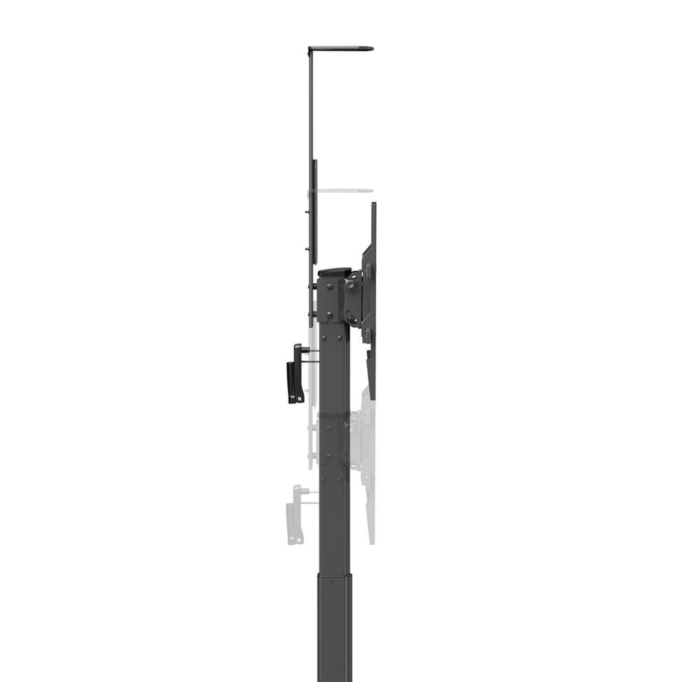 INTELLINET/MANHATTAN TV Cart - 1 TV - Tilt/Height-Adjustable - 37 to 86in - Black