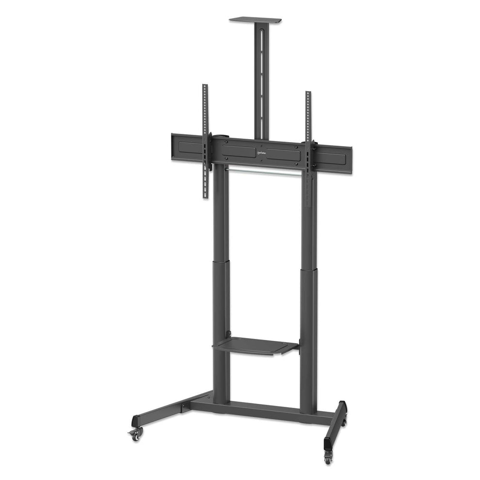 INTELLINET/MANHATTAN TV Cart - 1 TV - Tilt/Height-Adjustable - 60 to 120in - Black