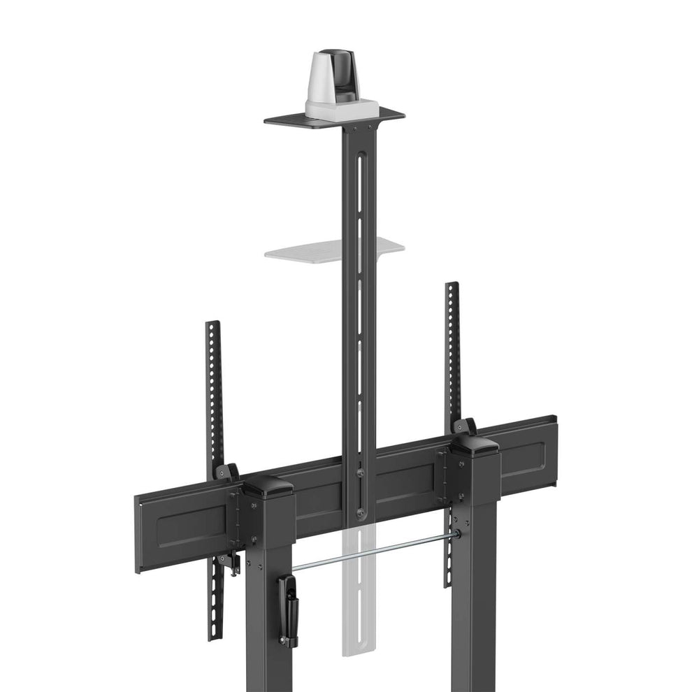 INTELLINET/MANHATTAN TV Cart - 1 TV - Tilt/Height-Adjustable - 60 to 120in - Black