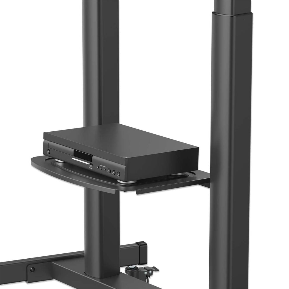 INTELLINET/MANHATTAN TV Cart - 1 TV - Tilt/Height-Adjustable - 60 to 120in - Black