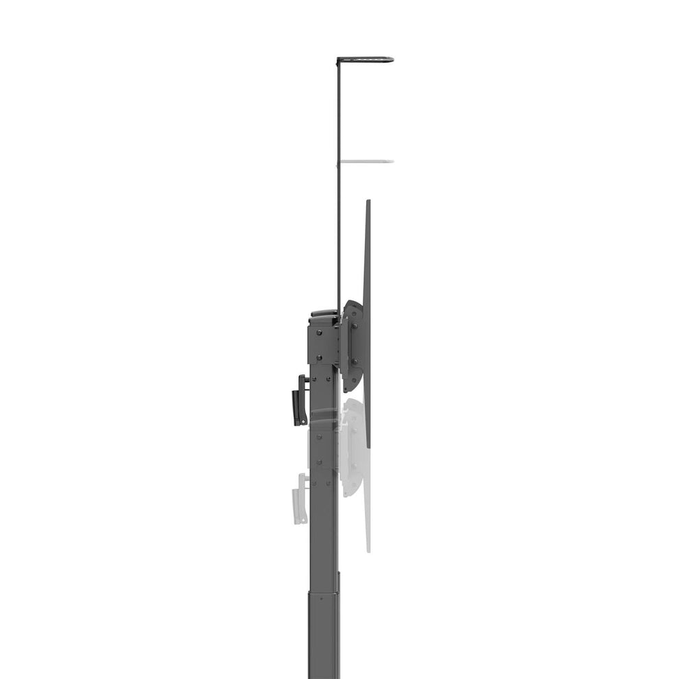 INTELLINET/MANHATTAN TV Cart - 1 TV - Tilt/Height-Adjustable - 60 to 120in - Black