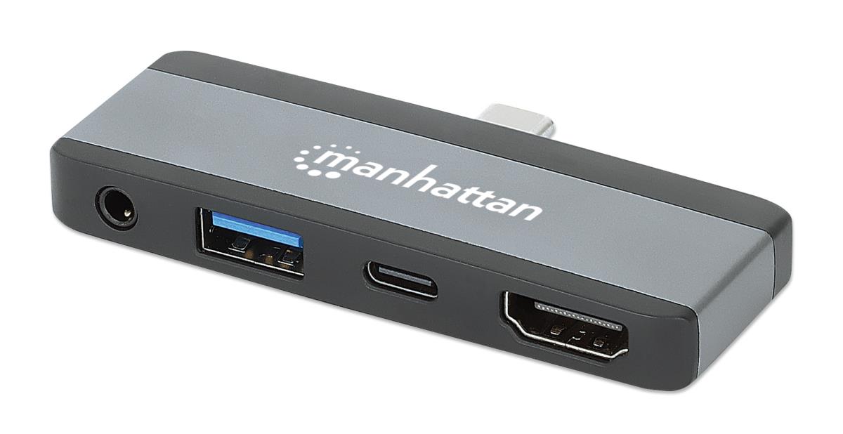 INTELLINET/MANHATTAN USB-C PD to HDMI 4-in-1 Laptop and Tablet Travel Docking Station