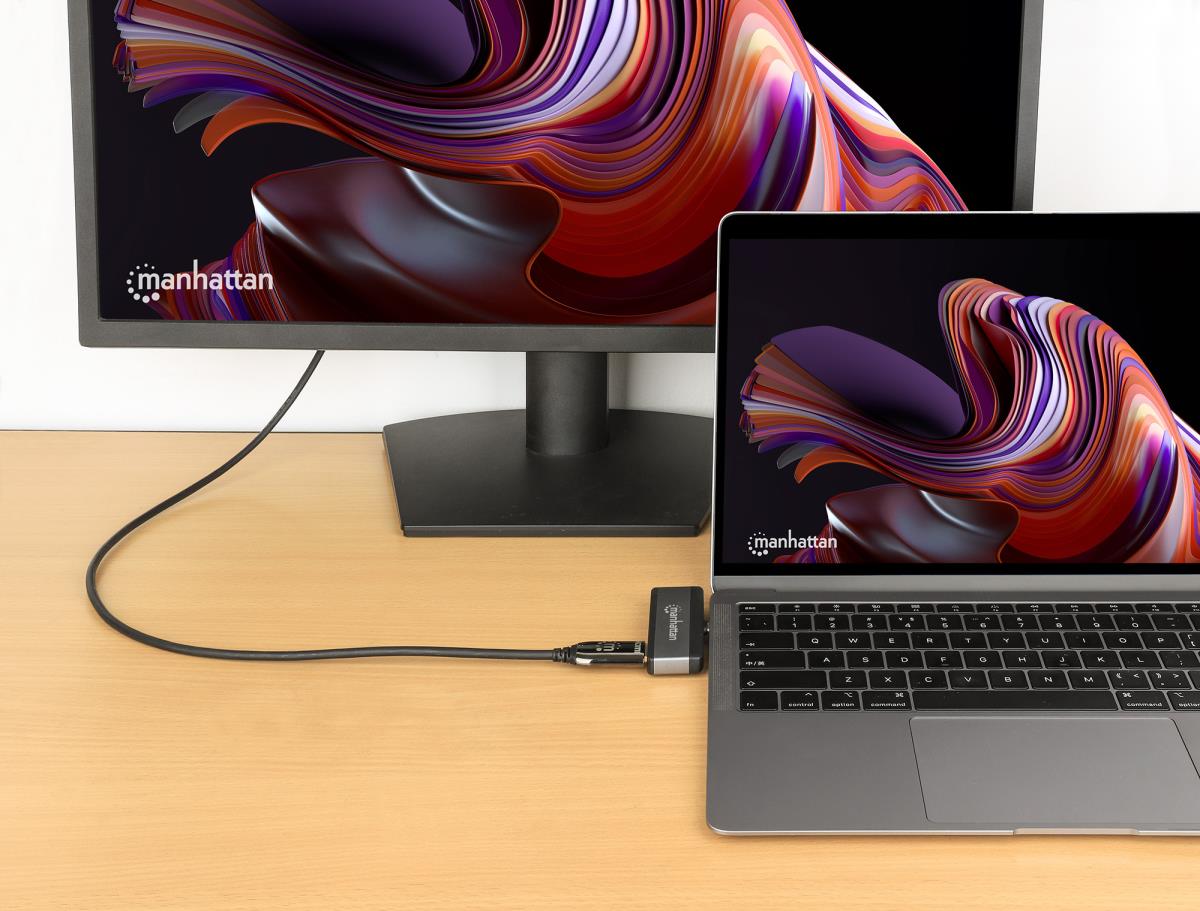 INTELLINET/MANHATTAN USB-C PD to HDMI 4-in-1 Laptop and Tablet Travel Docking Station