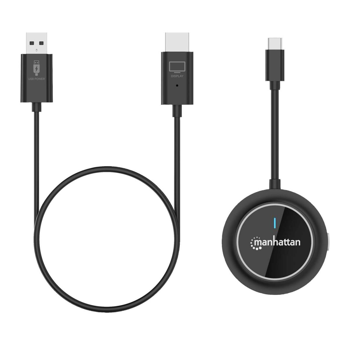 INTELLINET/MANHATTAN Wireless HDMI Display Presentation Kit 1080p With USB-C Transmitter